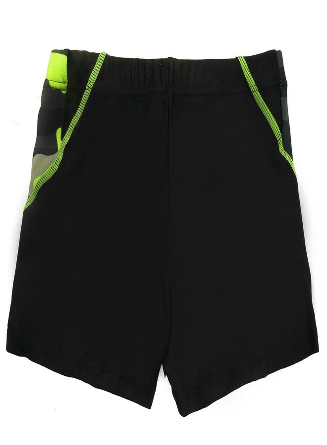 Aivtalk Baby Boys Beach Trunk Breathable Durable Polyester Adjustable Waistband Rapid Swim Underwear 4-5T Black - Image 2