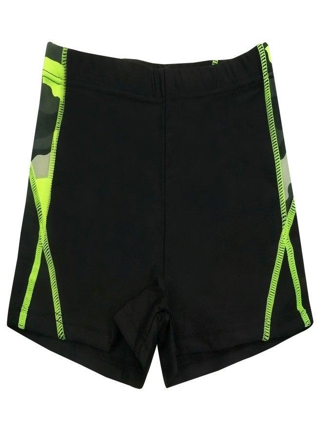Aivtalk Baby Boys Beach Trunk Breathable Durable Polyester Adjustable Waistband Rapid Swim Underwear 4-5T Black - Image 1