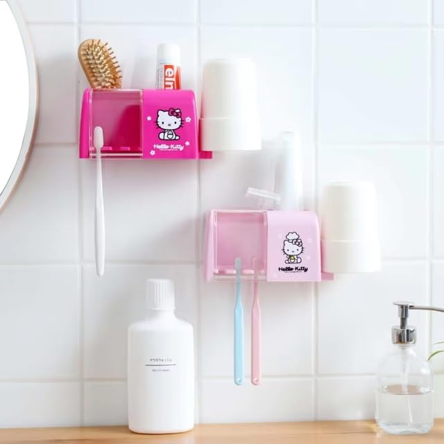 Clickswift Cute Toothbrush Holder Cute Cartoon Bathroom Toothbrush Tooth Glass Storage Holder Wall Mounted Dust Proof Cover Multi Design Bathroom Accessory Organizer Multicolor 1 Pcs - Image 4