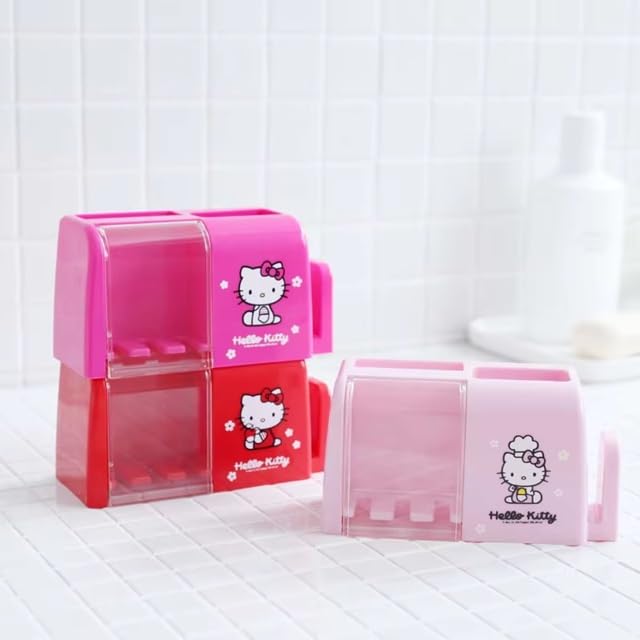 Clickswift Cute Toothbrush Holder Cute Cartoon Bathroom Toothbrush Tooth Glass Storage Holder Wall Mounted Dust Proof Cover Multi Design Bathroom Accessory Organizer Multicolor 1 Pcs - Image 1