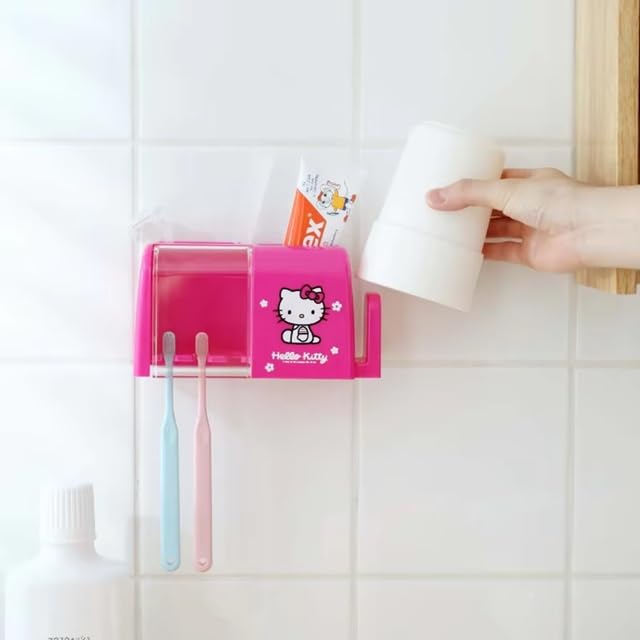 Clickswift Cute Toothbrush Holder Cute Cartoon Bathroom Toothbrush Tooth Glass Storage Holder Wall Mounted Dust Proof Cover Multi Design Bathroom Accessory Organizer Multicolor 1 Pcs - Image 5
