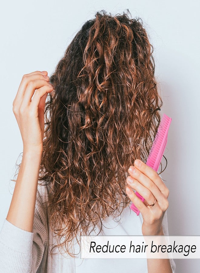 Allegro Combs 3-Row Detangling Comb #70, Light pink - Perfect for Women Curly Hair Stylists, Curl Defining, Made in USA, 1 Piece - Image 5