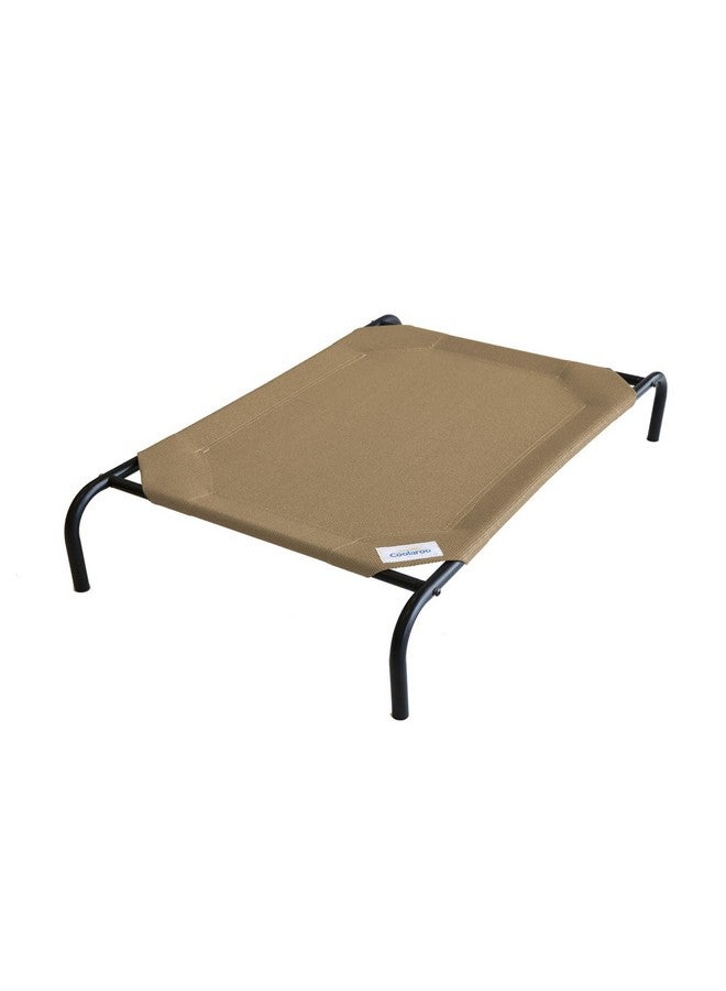 Coolaroo The Original Cooling Elevated Dog Bed, Indoor and Outdoor, Large, Nutmeg - Image 1