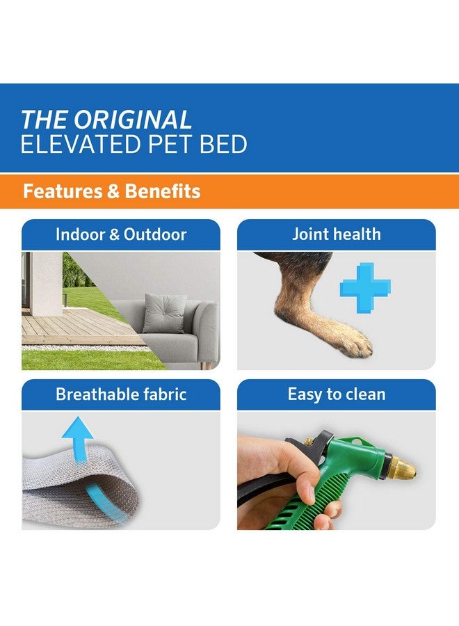 Coolaroo The Original Cooling Elevated Dog Bed, Indoor and Outdoor, Large, Nutmeg - Image 3