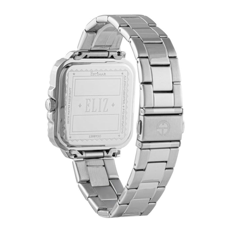 ELIZ ES8892G2SBS SS Case & Band Calendar Men's Watch - Image 3