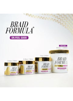 EBIN NEW YORK Braid Formula Dr. Feel Good Super Hold 11Fl. Oz. Menthol Infused To Give Cooling Sensation Smoothing With High Shine Long Lasting Hold Great For Braids Locks Twists No Residue  - Image 5