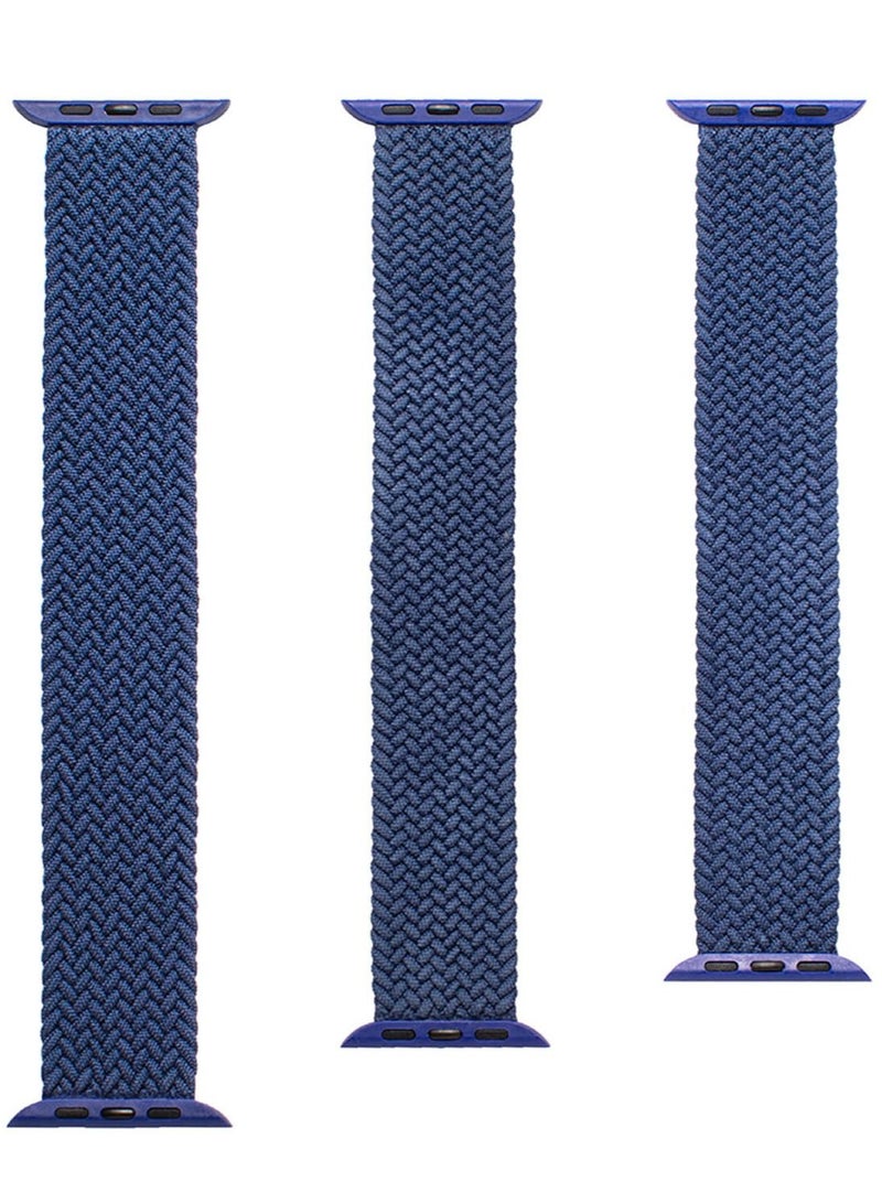 Gear4 Braided Apple Watch Series 8/7 (45mm), Series 6/SE/5/4 (44mm) and Series 3/2/1 (42mm) Band - Navy Blue - Image 4