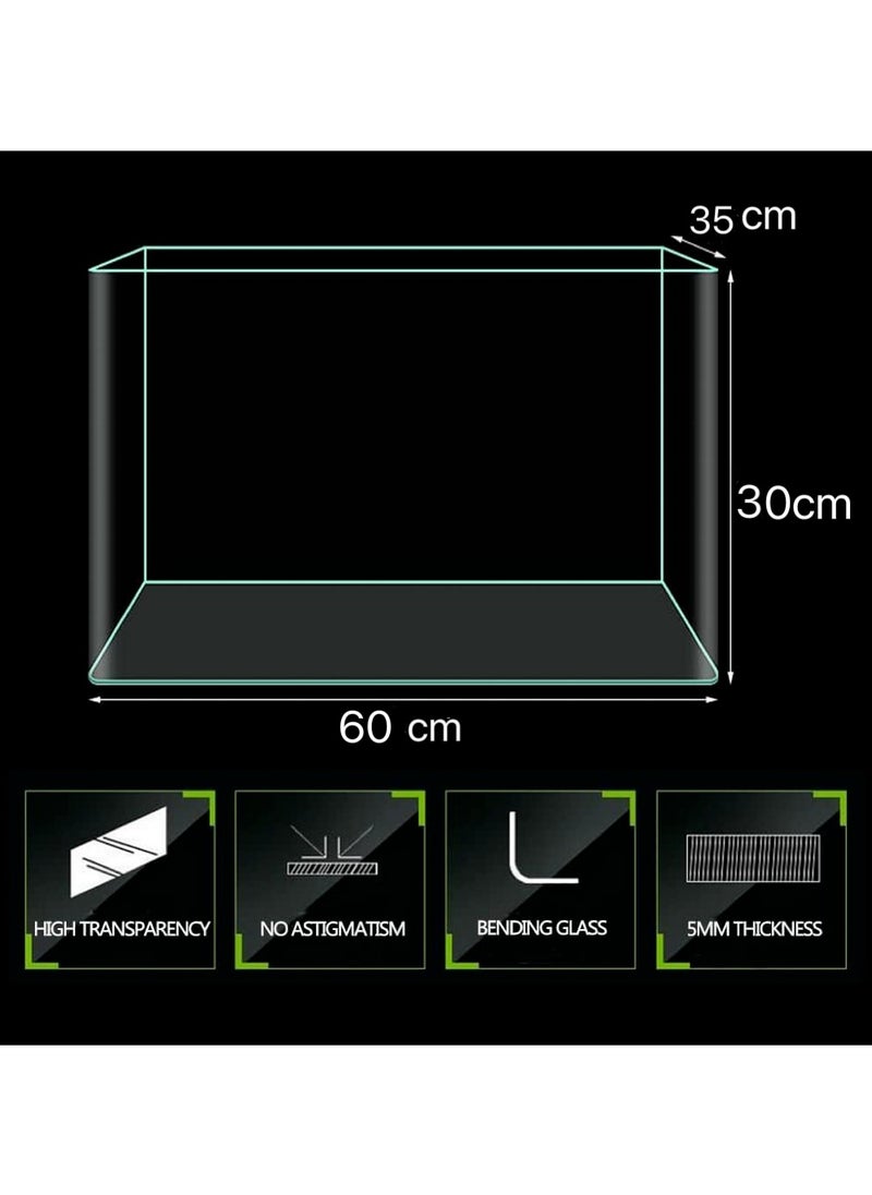 REPTIZOO REPTI ZOO Rimless Aquarium Tank (60cm*30 * 35)  - Image 4