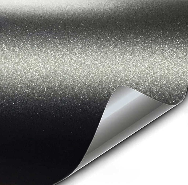 VViViD Matte Metallic Black Premium Vinyl Wrap 15ft x 5ft