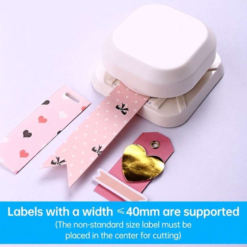 Kw-trio 4 in 1 Corner Cutter Punch with Positioning Plate for Card Making Scrapbooking Photo Cropping, Paper Crimper for 100-300g Card Stock - White - Image 5