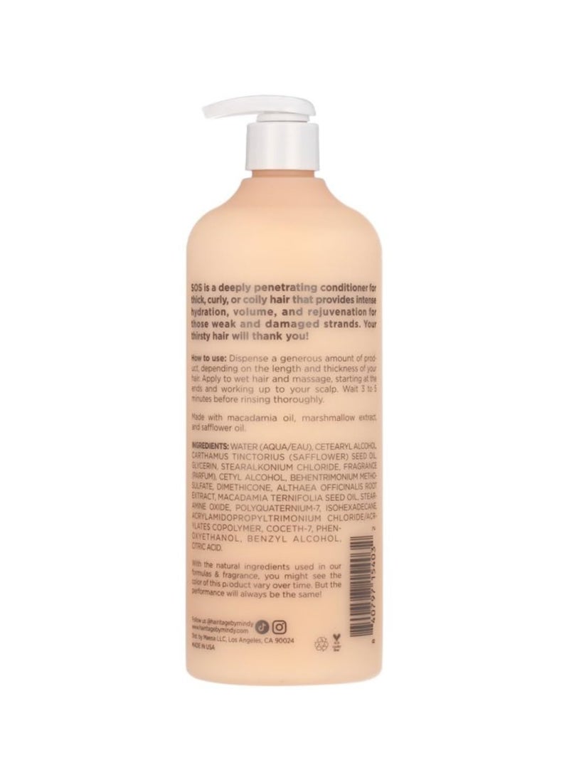 Hairitage Hairitage Deep Moisture & Restore Deep Conditioner with Safflower Oil for Dry, Thick Hair - Hydrating - for Coily + Curly + Wavy Hair Types - Vegan for Women + Men, 21 fl. oz.  - Image 2
