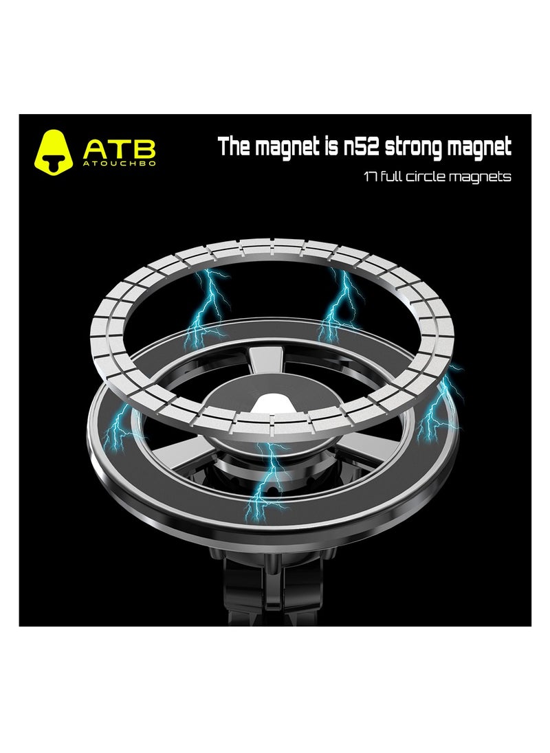 Atouchbo Magnetic Car Phone Holder Advanced Strong Suction Cup Cellphone Stand Mount Phone Holder for Iphone samsung phone mount for car van suv Magsafe car phone mount for iphone 15/14/13/12  - Image 5