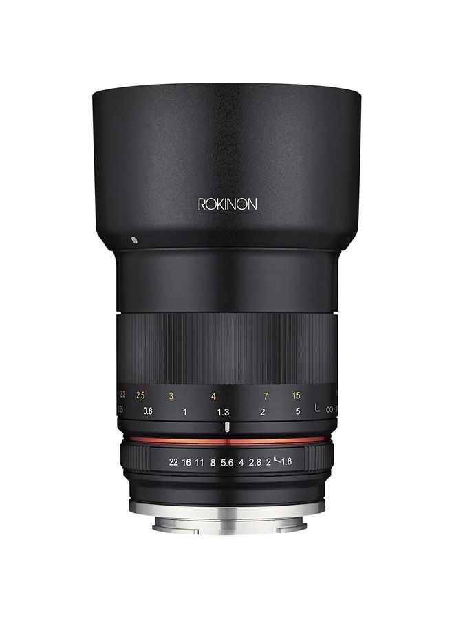 Rokinon 85mm f/1.8 Manual Focus Lens for Sony E Mount Nex Series Cameras - Black  - Image 1