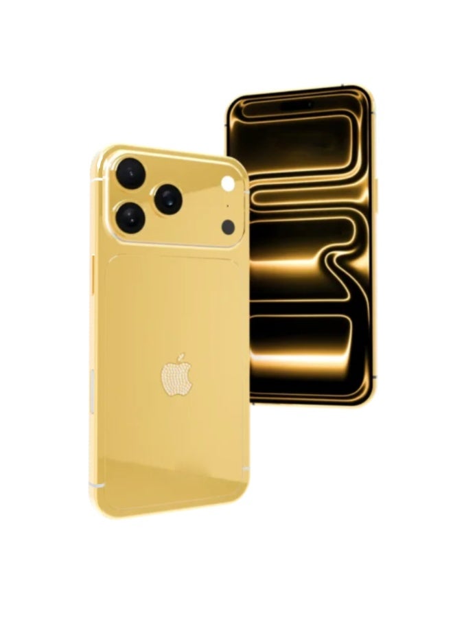 Caviar Customised Apple iPhone 17 Pro Max 1TB Exclusive 24K Gold Plated Limited Luxury Collector Smartphone Edition, Handcrafted Custom Masterpiece Design Crystal Logo - Image 2