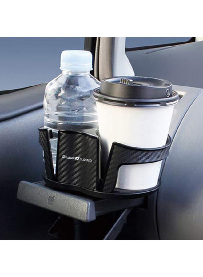 السنيدي، حامل اكواب وهواتف، وحدة منظم لمقعد السيارة الجانبي، اسود، مقاس 14 سم - Image 5