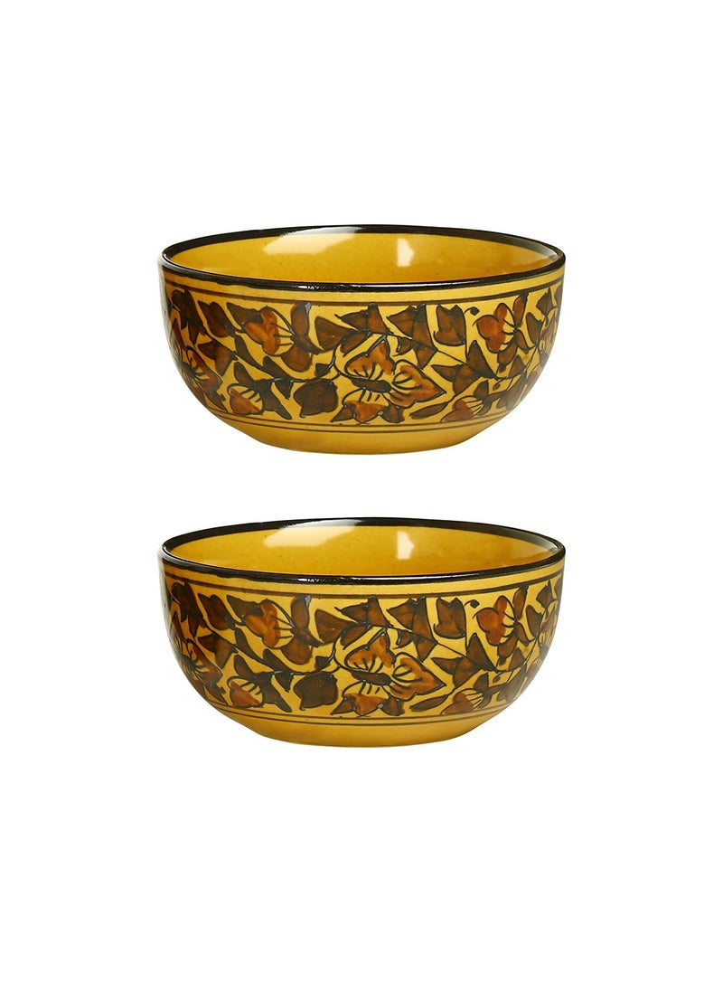 Caffeine Caffeine Ceramic Handmade Brown Sehra Combo Dinner Set (10 pcs.)  - Image 3