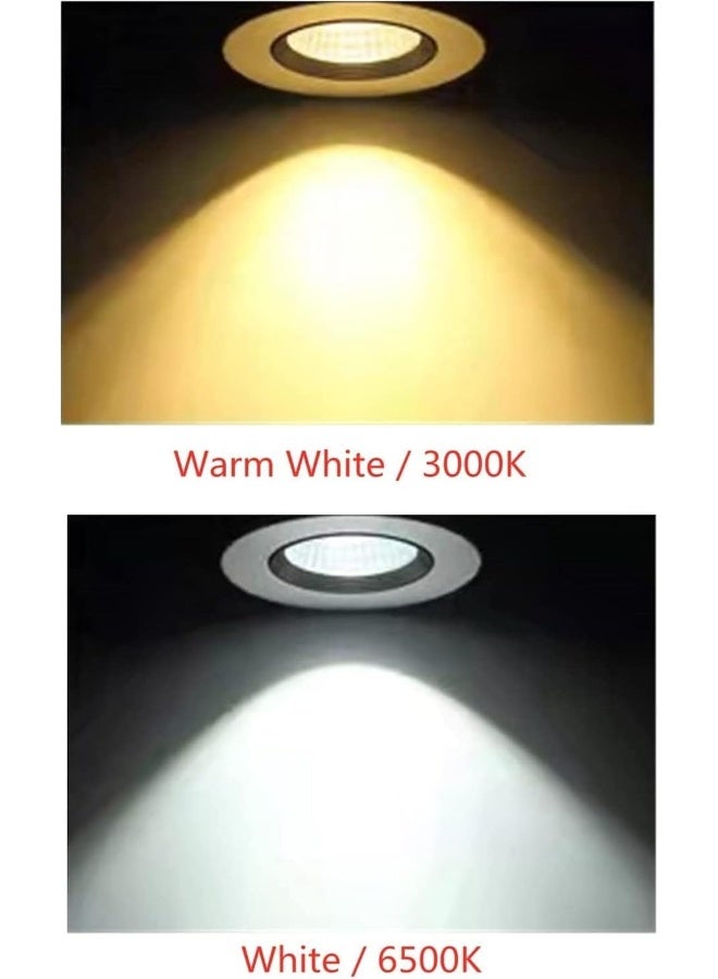 Melfi Adjustable Round Led Downlight 7W 24 For Indoor Home And Office Use (3000K - Warm White -) (Pack Of 4) - Image 3