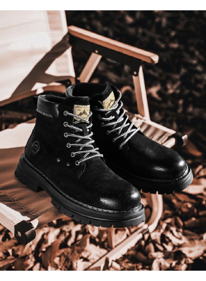 Flying in the snow Snow Flying 25 Years Autumn Winter New Casual Martin Boots British Style Retro Big Yellow Boots Work Boots Men's Boots Women's Boots - Image 1