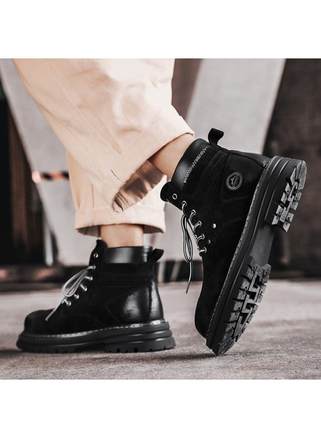 Flying in the snow Snow Flying 25 Years Autumn Winter New Casual Martin Boots British Style Retro Big Yellow Boots Work Boots Men's Boots Women's Boots - Image 5