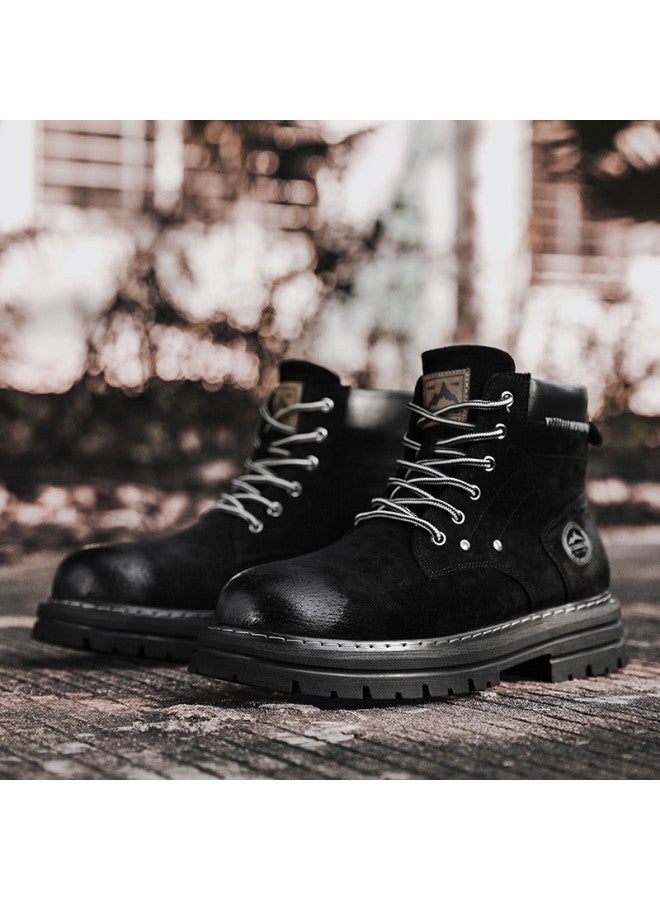 Flying in the snow Snow Flying 25 Years Autumn Winter New Casual Martin Boots British Style Retro Big Yellow Boots Work Boots Men's Boots Women's Boots - Image 2