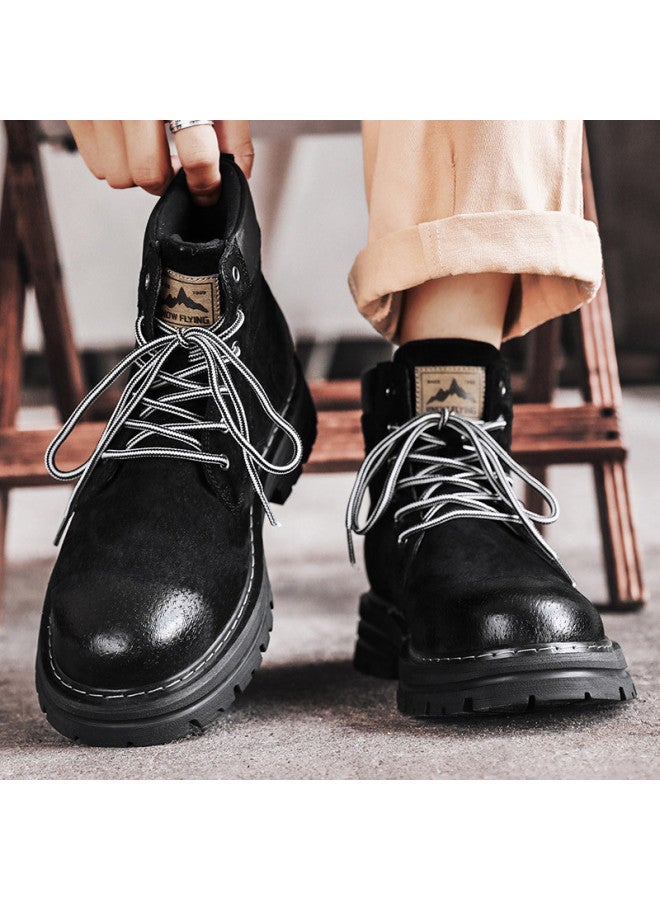 Flying in the snow Snow Flying 25 Years Autumn Winter New Casual Martin Boots British Style Retro Big Yellow Boots Work Boots Men's Boots Women's Boots - Image 4