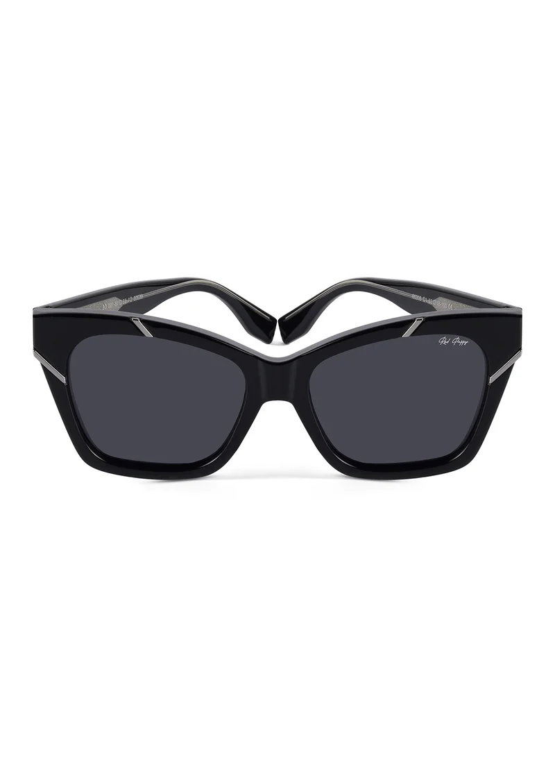 Woggles Red Pappy Zylara Black Polarized Cateye Sunglasses