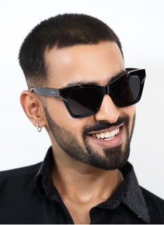 Woggles Red Pappy Zylara Black Polarized Cateye Sunglasses  - Image 1