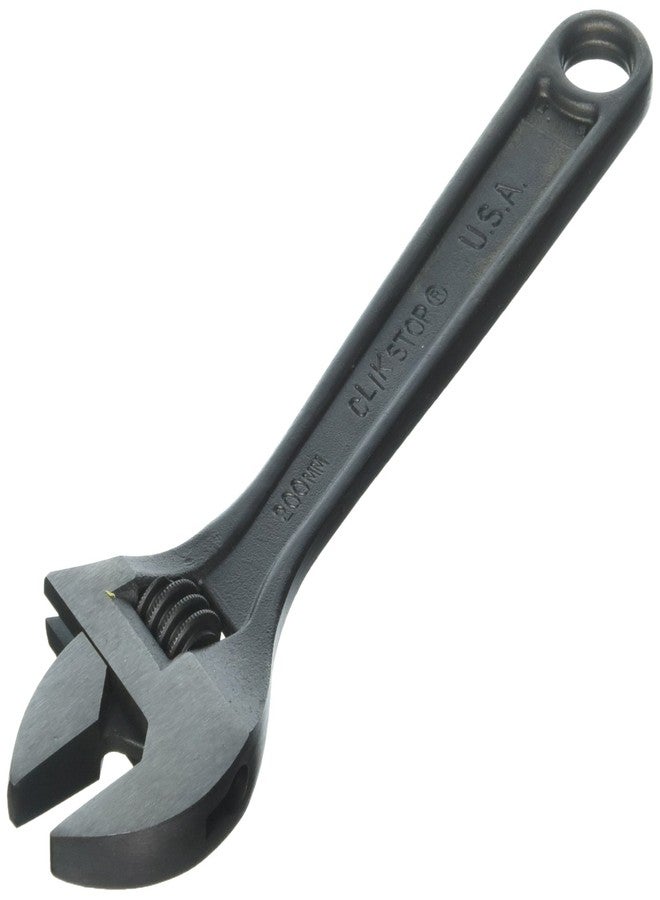 Proto Stanley J708SL Clik-Stop Adj Wrench 8 Inch, Black - Image 1