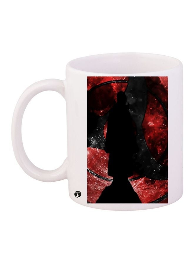 Printed Coffee Mug White/Black/Red 11ounce