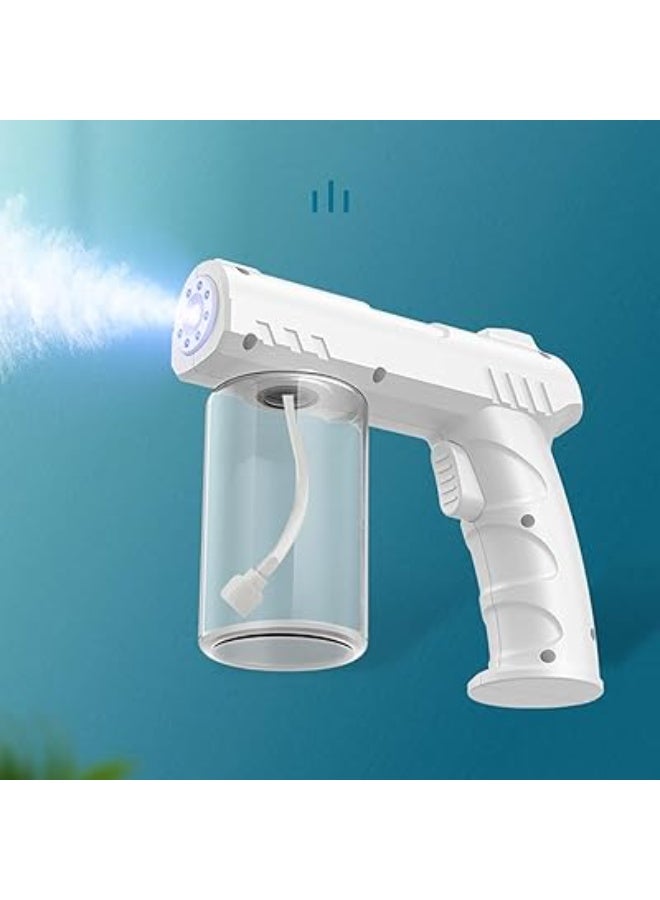 Nano Sprayer with Blue Light – Handheld Rechargeable Atomizer Mister, Ultra-Fine Mist Spray for Plants, Disinfection & Home Use (White) - Image 3