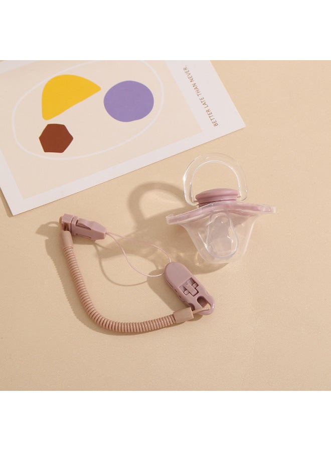 Infant Pacifier Super Soft Breast-like Sleeping Food Grade Silicone Weaning Artifact Baby Anti-skid Chain