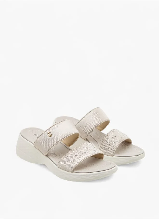 لو كونفورت Women Embellished Slip-On Sandals