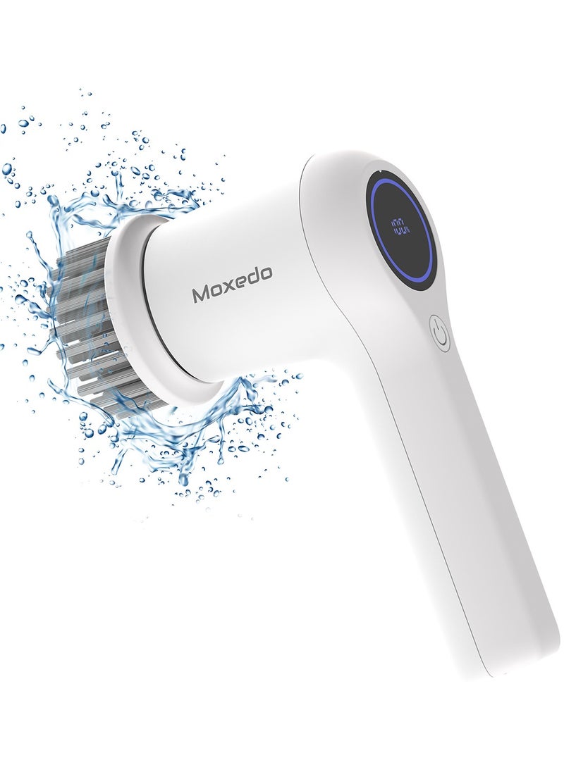Moxedo Moxedo 4 IN 1 Electric Cleaning Brush Cordless Handheld Spin Scrubber 2 Adjustable Speed with 4 Replaceable Brush Heads for Bathtub, Wall, Tile, Toilet, Window and Sink  - Image 1