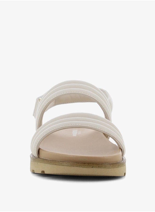 SJ - Women's Quilted Sandals with Hook and Loop Closure - Image 1