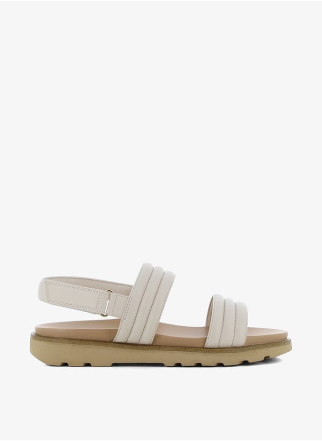 SJ - Women's Quilted Sandals with Hook and Loop Closure - Image 1
