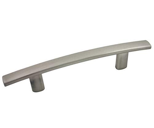 Cosmas 25 Pack 2363-3SN Satin Nickel Subtle Arch Cabinet Hardware Handle Pull - 3" Inch (76mm) Hole Centers - Image 1