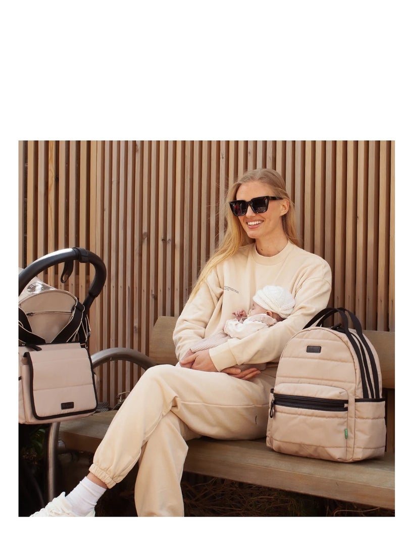 بيبي ميل Stroller Diaper Bag eco Quilt Fawn - Image 5