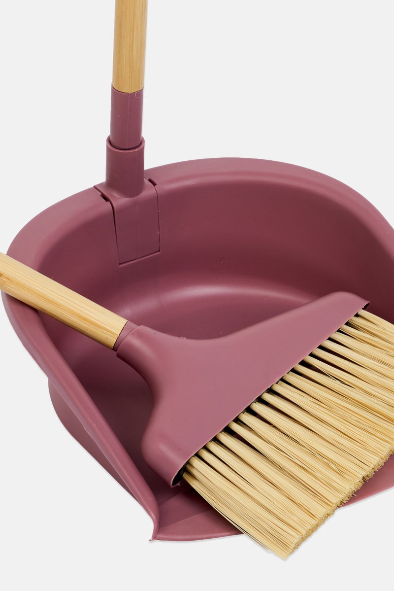 Bombay 2 Pieces Broom And Dust Pan Cleaning Set, Multicolor - Image 4