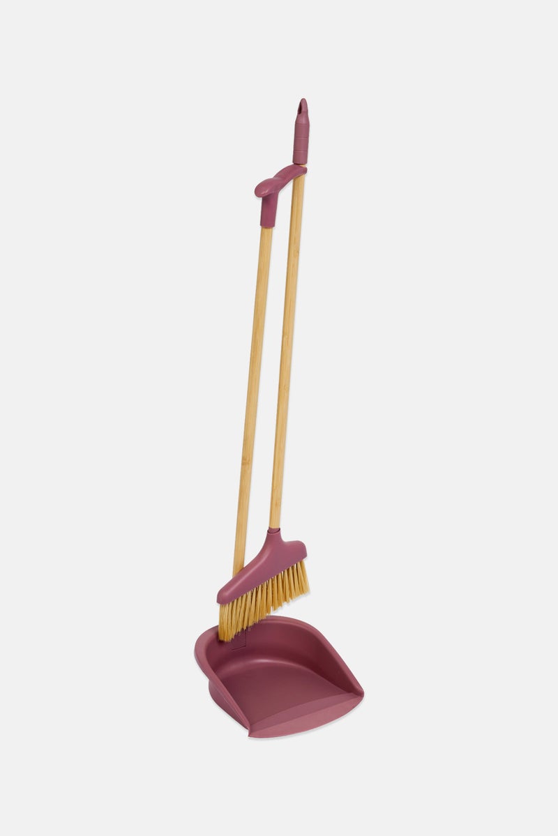 Bombay 2 Pieces Broom And Dust Pan Cleaning Set, Multicolor - Image 3
