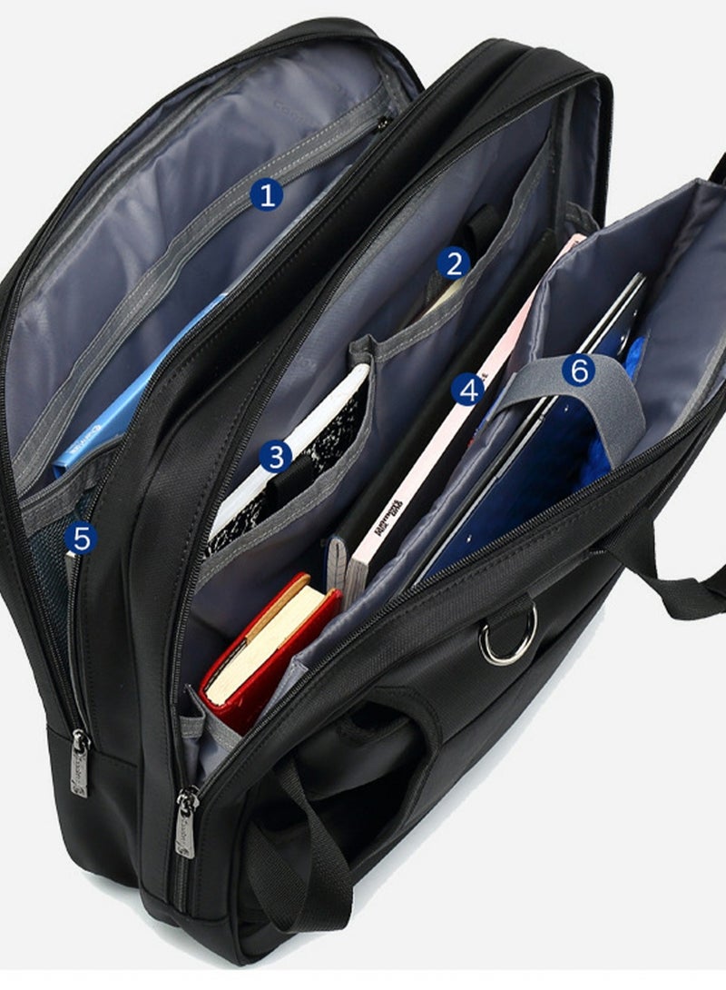 CoolBELL Men's Large Capacity Outdoor Backpack Multi-Functional Laptop Bag Briefcase Black - Image 3