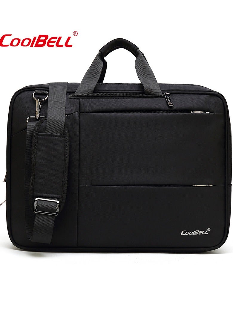 CoolBELL Men's Large Capacity Outdoor Backpack Multi-Functional Laptop Bag Briefcase Black - Image 2