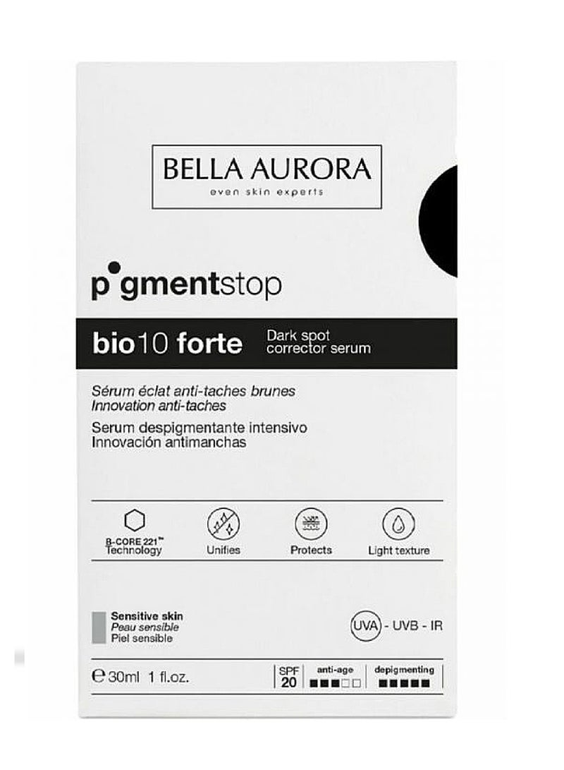 BELLA AURORA سيروم بقع داكنة بيلا أورورا بيغمنت ستوب بيوفورتي للبشرة الحساسة 30 مل