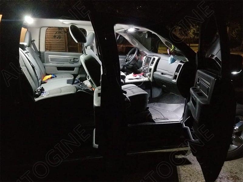 AUTOGINE 12 Piece White Interior LED Lights Kit for Dodge Ram 2009 2010 2011 2012 2013 2014 2015 2016 2017 2018 Super Bright 6000K Interior LED Light Bulbs Package + Install Tool - Image 4