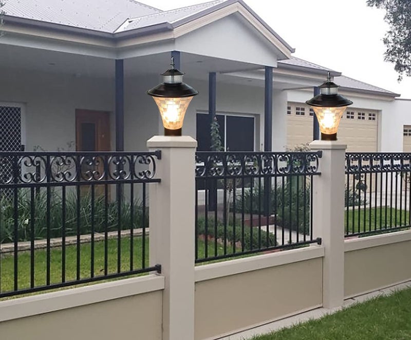 Lyse Decor Waterproof Decorative Outdoor Gate Light/Lamps/Exterior Light/Wall Light, Pole Light, Pillar Lamp, Garden Light (Pack of 2) - Image 3
