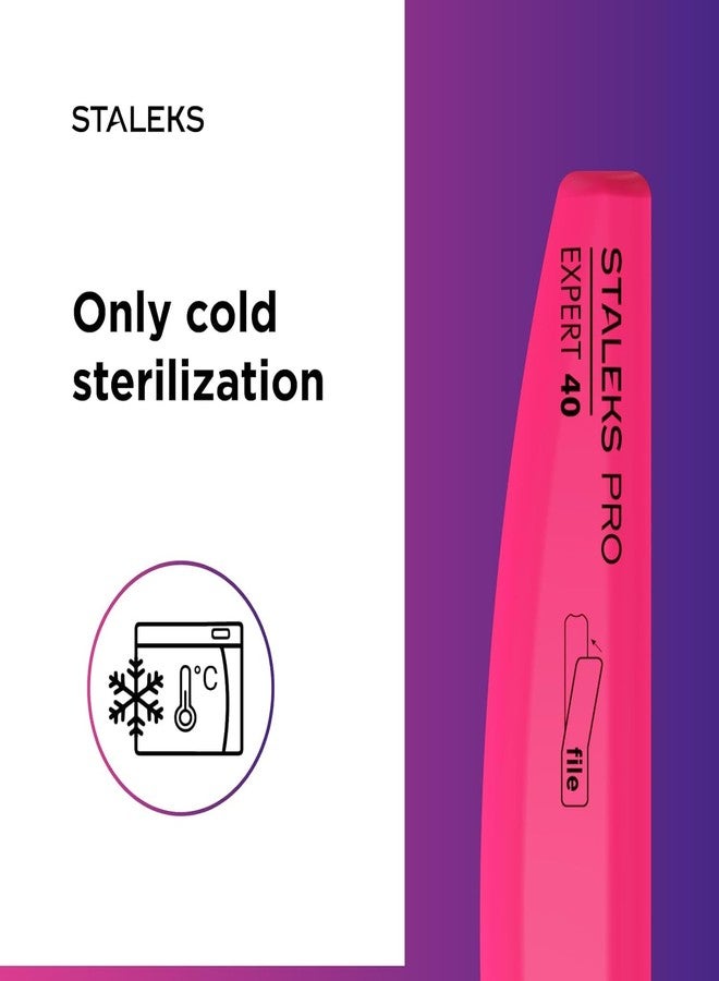 Staleks Pro EXPERT 40 Slanted Plastic Crescent Nail File BASE for disposable crescent nail files - Model SPBE-40 - Image 5