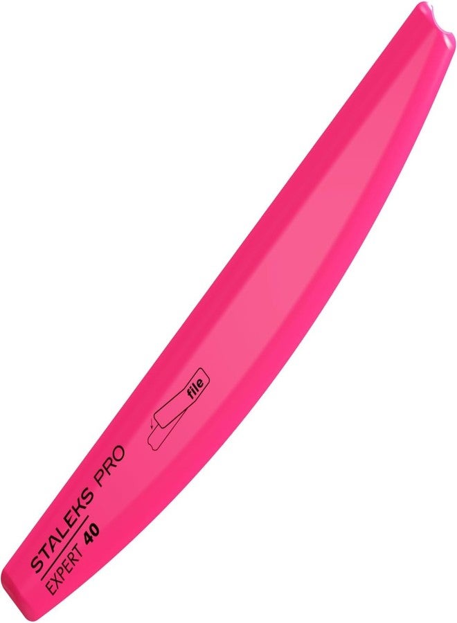 Staleks Pro EXPERT 40 Slanted Plastic Crescent Nail File BASE for disposable crescent nail files - Model SPBE-40 - Image 1