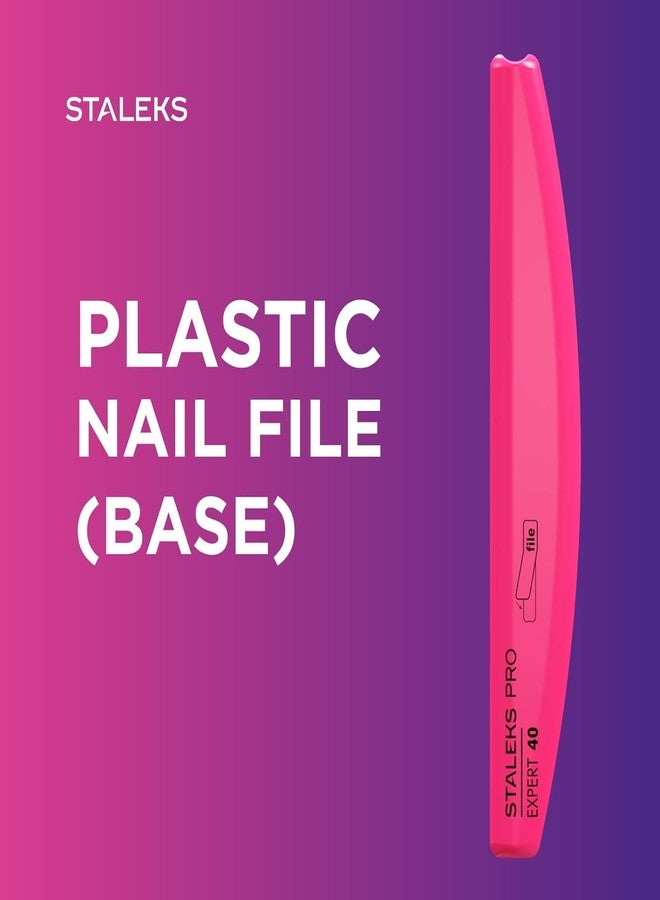 Staleks Pro EXPERT 40 Slanted Plastic Crescent Nail File BASE for disposable crescent nail files - Model SPBE-40 - Image 4