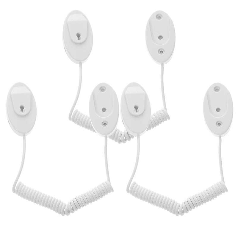 9 pcs Remote Control Retractable Cable with Adhesive Hook Remote Control Tether for Tablets - Image 2
