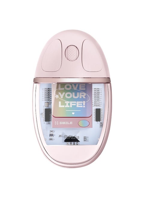 ZGA Colorful Transparent Dual Mode Wireless 2.4G + Bluetooth 5.0 Mouse