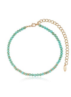 Ettika Still Surprise You Turquoise And Gold Choker Necklace  - Image 1